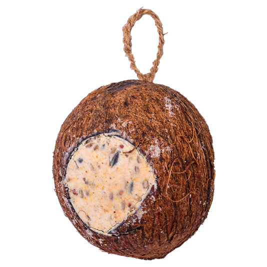 Sortenæb hel kokosnöt med 3 hål 350 g