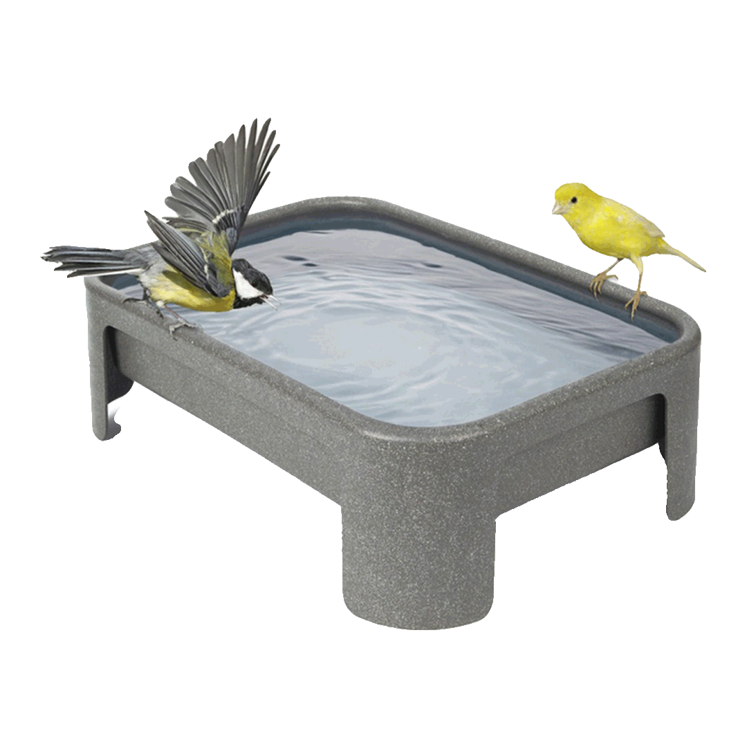 Fågelbad eller fröbricka 100 % återvunnen plast