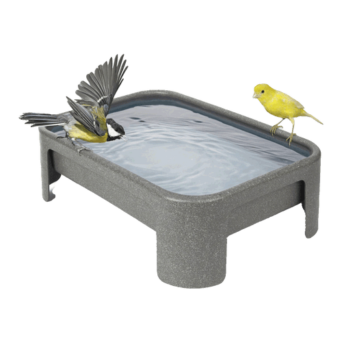 Fågelbad eller fröbricka 100 % återvunnen plast