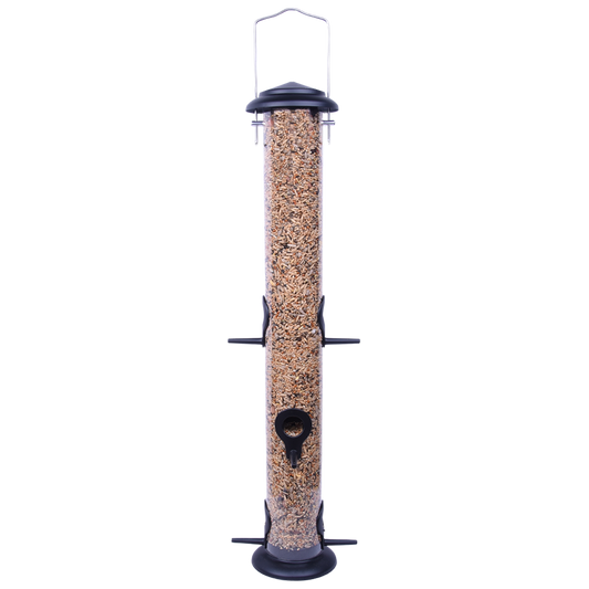 Fågelmatare för frön och fröblandningar - hög