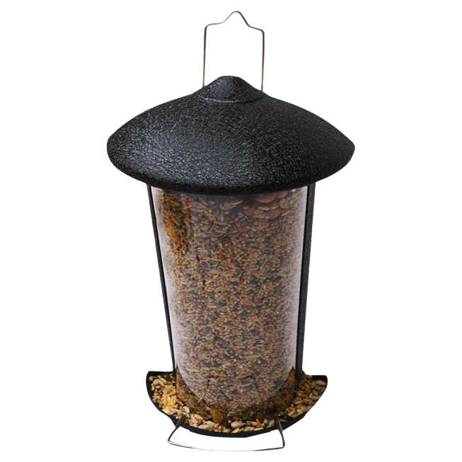 Fågelmatare för frön - monteras på väggen eller i träd