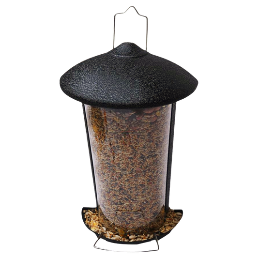 Fågelmatare för frön - monteras på väggen eller i träd