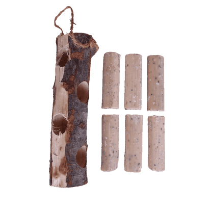 Sortenæb trähållare för talgrullar